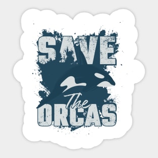 Save the orcas Sticker